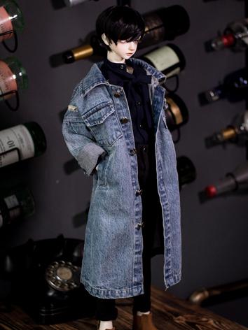 BJD Clothes Boy Blue Jeans Outer Coat for SD17 Ball-jointed Doll