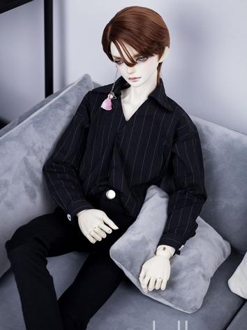 BJD Clothes Boy White/Black Shirt for SD/70cm Ball-jointed Doll