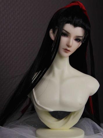 BJD Wig Black Long Hair for SD Size Ball-jointed Doll(Xiaozhan)