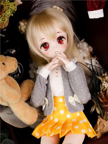 BJD Clothes Girl Cardigan+Skirt Set for MDD/MSD Ball-jointed Doll
