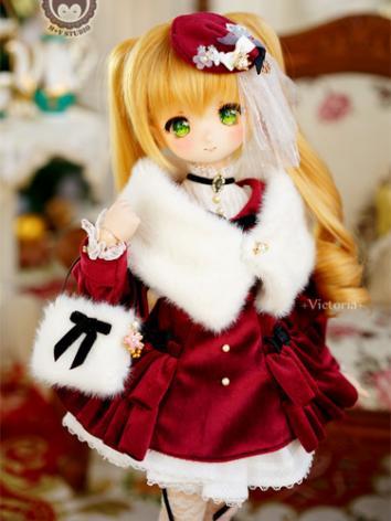 BJD Clothes Girl Coat Suit for MSD/MDD Size Ball-jointed Doll