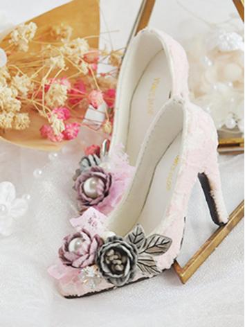 BJD Girl/Female Pink High-heel Shoes for SD size Ball-jointed Doll