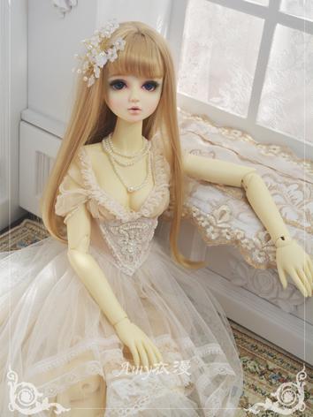 BJD Clothes Girl White/Beige/Pink Dress Suit for SD/MSD/YOSD Ball-jointed Doll
