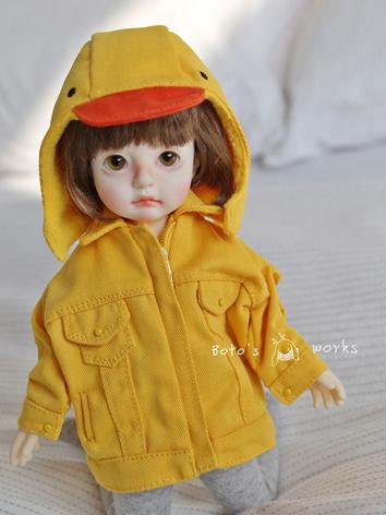 BJD Clothes 1/6 Girl/Boy Black/Yellow Coat for YOSD Ball-jointed Doll