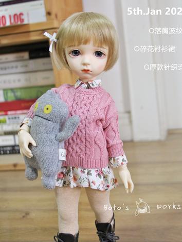 BJD Clothes 1/6 Girl/Boy White/Pink/Yellow/Green Sweater for YOSD Ball-jointed Doll