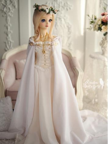1/3 Clothes BJD Girl White Dress for SD13/SDGR/SD16 Ball-jointed Doll