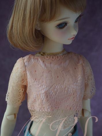 BJD Clothes Girl Pink Lace Top Coat for SD Ball-jointed Doll