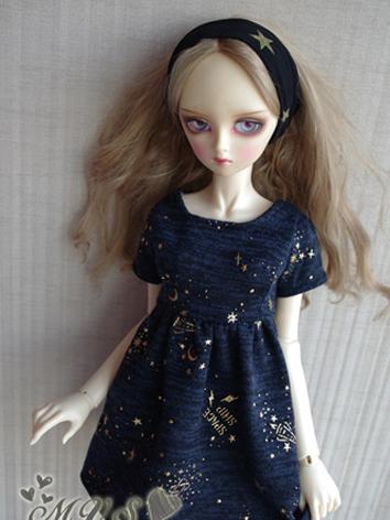 BJD Clothes Girl Dark Blue Dress for SD Ball-jointed Doll