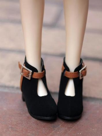 Bjd Shoes Girl Black Boots for SD Size Ball-jointed Doll
