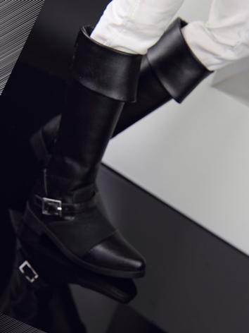 Bjd Shoes Male Black Boots for SD Size Ball-jointed Doll
