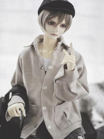 BJD Clothes Boy Gray Outer Coat for SD17 Ball-jointed Doll