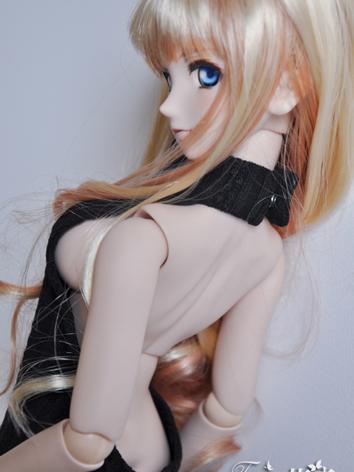 BJD Clothes Girl Black/White Sexy Wool Dress for SD/DD Ball-jointed Doll