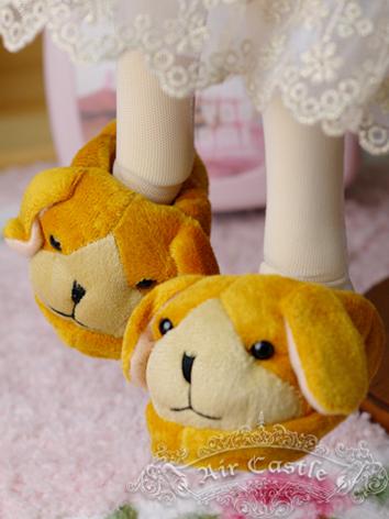 Bjd 1/3 Girl Shoes Yellow/Orange/Pink Fluffy Slipper Shoes for SD Szie Ball-jointed Doll