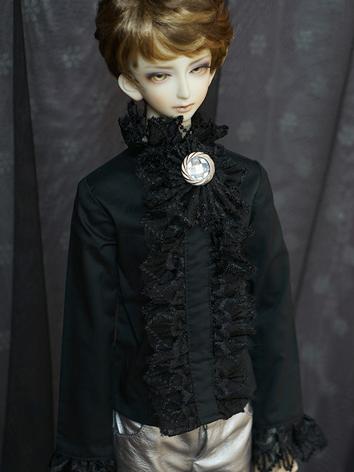 BJD Clothes Male Black Shirt for MSD/SD/70cm Ball-jointed Doll