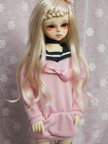 BJD Clothes Female Pink Sailor Collar Top for MSD/SD Ball-jointed Doll