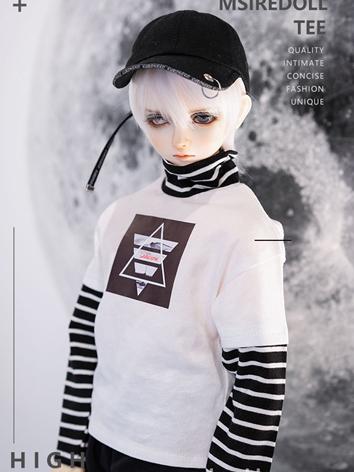 BJD Clothes Boy Black/White T-Shirt for SD/70cm Ball-jointed Doll