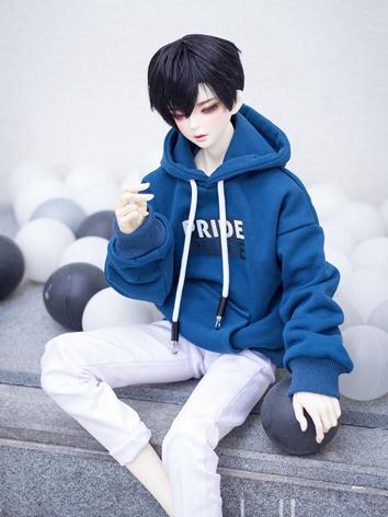 boy in blue hoodie