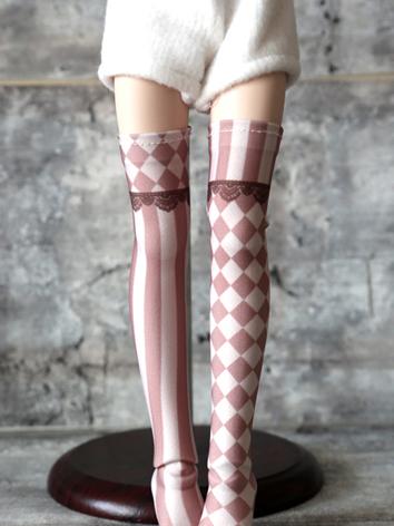 Bjd Socks Girl Lady Printed High Stockings for MSD/MDD Ball-jointed Doll
