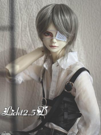 BJD Wig Boy Silver/Wine Curly Hair[-NO.396-] for SD/MSD/YOSD Size Ball-jointed Doll