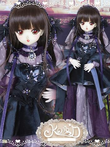 1/4 BJD Clothes Girl Black Suit for MSD/MDD size Ball-jointed Doll