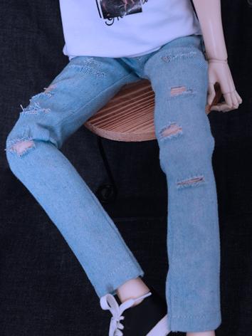 BJD Clothes Boy Light Blue Jeans Trousers for SD/SD17/70cm/MSD/YOSD Ball-jointed Doll