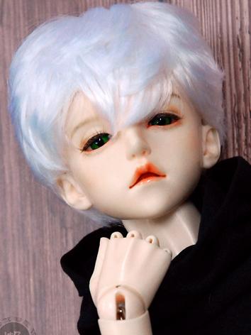 BJD Wig Boy White Short Hair Wig for SD/MSD/YOSD Size Ball-jointed Doll