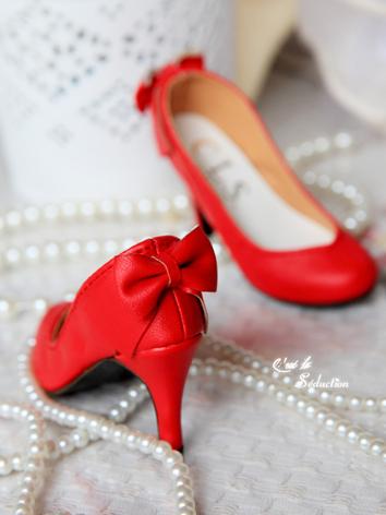 Bjd 1/3 Girl Shoes Red High-heels for SD16/SDGR/SD10/SD13 Size Ball-jointed Doll