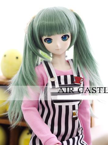 BJD Wig Girl Green Long Hair for SD Size Ball-jointed Doll