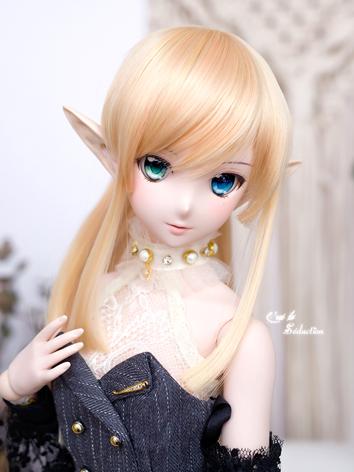 BJD Girl Wig Gold Long Hair for SD Size Ball-jointed Doll