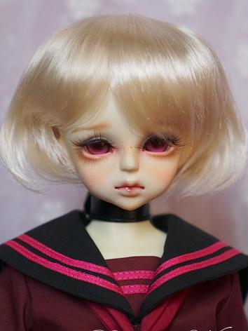 BJD 1/4 1/6 Wig Gold Short Hair for MSD/YOSD Size Doll Ball-jointed doll