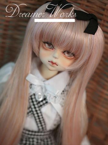 BJD 1/3 1/4 Wig Pink Long Hair for SD/MSD Size Doll Ball-jointed doll