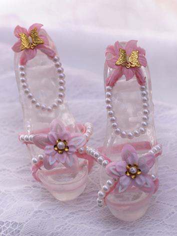 【Limited Edition】Bjd Shoes1/3 Older girl Hua Rong hollowed-out crystal high-heeled Shoes SH320010 for SD Size Ball-joint