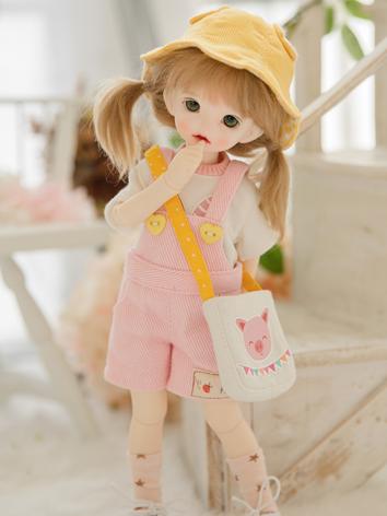 BJD Clothes Girl Pink Coat Shorts Suit for YOSD Ball-jointed Doll