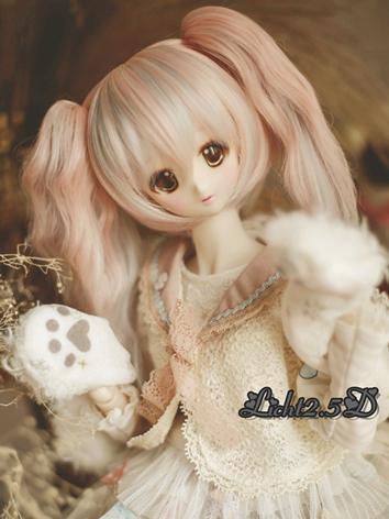 BJD Wig Girl Pink&Green Long Hair [NO.07] for YOSD/MSD/SD Size Ball-jointed Doll