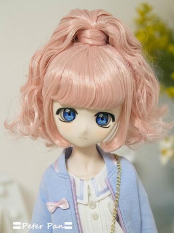 BJD Wig Girl Pink Hair Wig for SD/YOSD/ Size Ball-jointed Doll