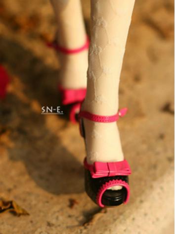 BJD Shoes Black/Pink/Gray High-heeled Shoes for SD size Ball-jointed doll