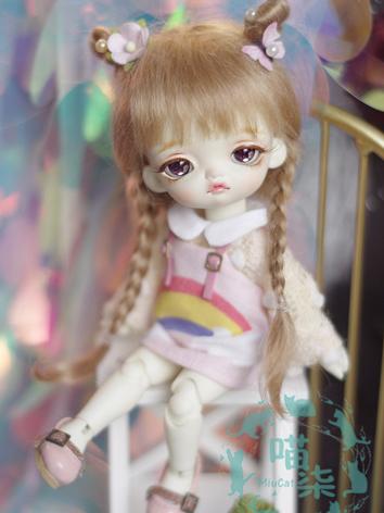 BJD Wig Girl Brown Wig Hair for 1/6 YOSD Size Ball-jointed Doll