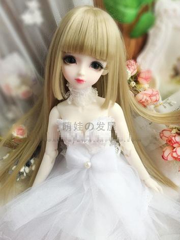 BJD Wig Boy Gold Straight Hair for SD/MSD/YOSD Size Ball-jointed Doll