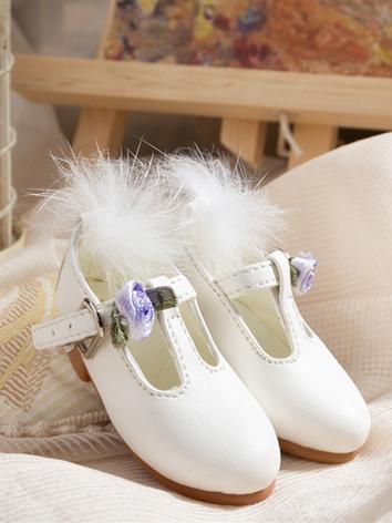 Bjd Girl White Shoes for MSD Ball-jointed Doll 