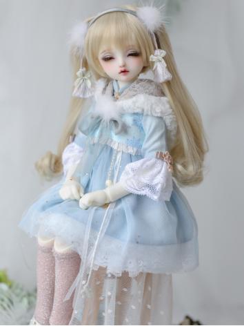 BJD Clothes Girl Blue Dress Suit for MSD/MDD Ball-jointed Doll