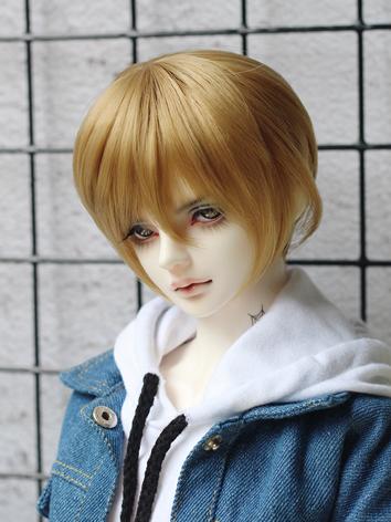 BJD Wig Boy Gold Short Hair Wig for MSD/SD Size Ball-jointed Doll