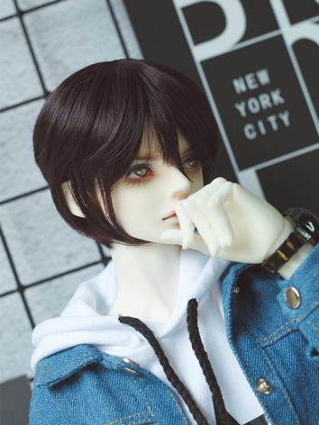 BJD Wig Boy Brown Short Hair Wig for YOSD/MSD/SD Size Ball-jointed Doll