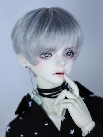 BJD Wig Boy Silver Short Hair Wig for YOSD/MSD/SD Size Ball-jointed Doll