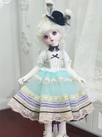 BJD Clothes Girl Green Dress Suit for SD/MSD Ball-jointed Doll