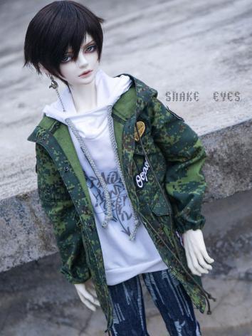 BJD Clothes Boy Green Coat for SD13/SD/SD17/Popo68cm/SOOM-ID/70cm Ball-jointed Doll