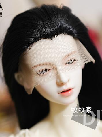 BJD Wig Girl/Boy Black Straight Long Hair for SD/MSD Size Ball-jointed Doll