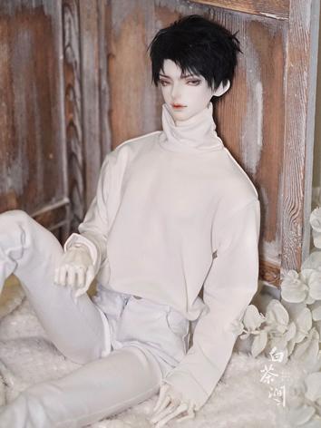 BJD Clothes Boy White/Black T-shirt for 68cm/70cm Ball-jointed Doll