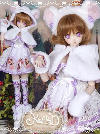 1/3 BJD Clothes Girl Purple Dress Suit for SD/DD size Ball-jointed Doll