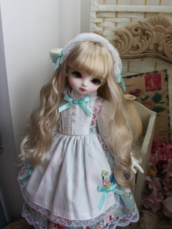 BJD Clothes Girl White Western Style Dress for SD/MSD/YOSD/Blythe Size Ball-jointed Doll