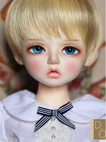 BJD Wig Girl Brown/Gold Short Hair for SD/MSD Size Ball-jointed Doll